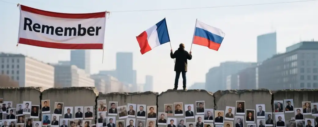 Знамя Победы пронесли через сердце Франции во время парада "Бессмертного полка