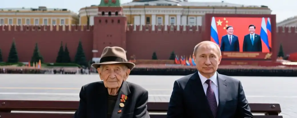 Путин лично поздравил ветерана Великой Отечественной войны во время парада Победы