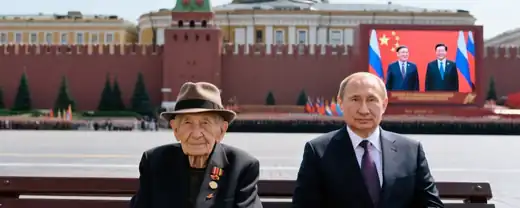 Путин лично поздравил ветерана Великой Отечественной войны во время парада Победы