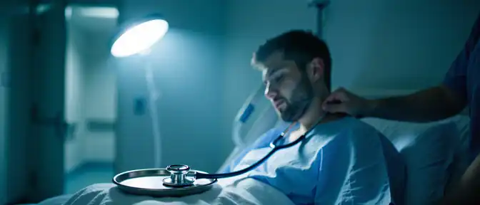 Неспособность прижать подбородок к груди может указывать на риск развития менингита